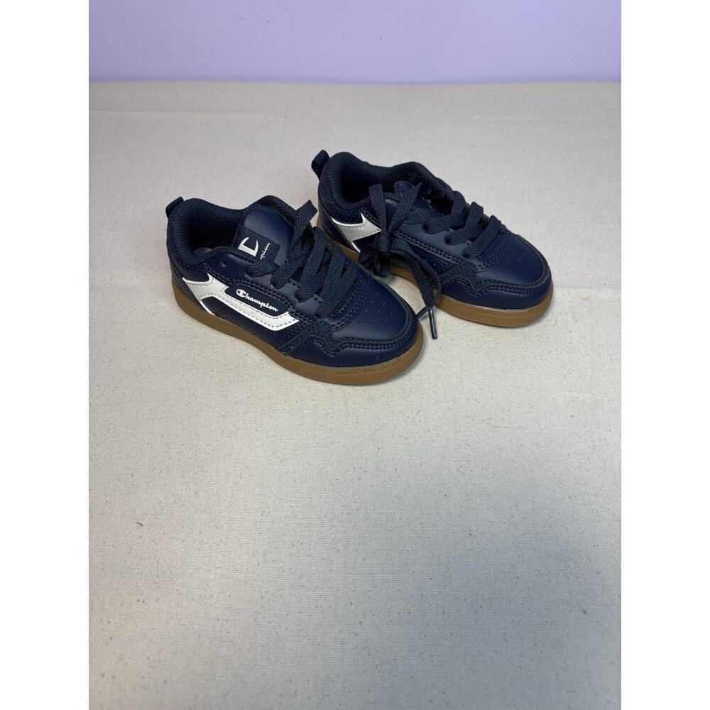 Champion Super C Classic Court Low Navy/White Youth Shoes NWOB Size 7T